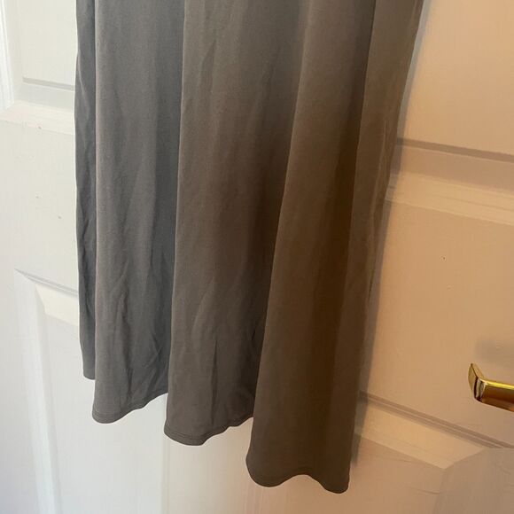 Eileen Fisher 100% Silk Half Sleeve Slip Dress XXS Minimalist Capsule Natural - Picture 6 of 9